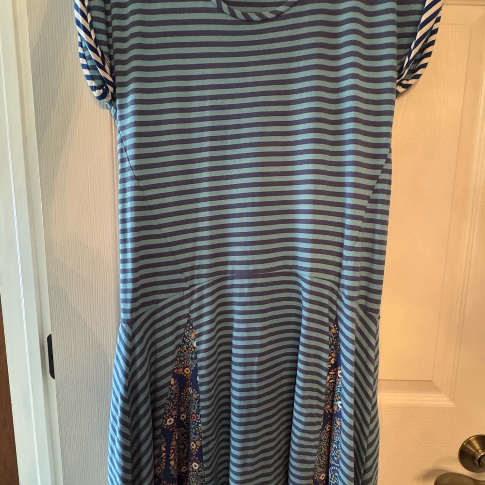 Matilda Jane Blue Ruffled Tiered Midi Dress